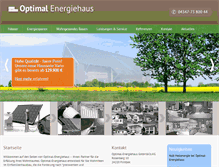 Tablet Screenshot of optimal-energiehaus.de